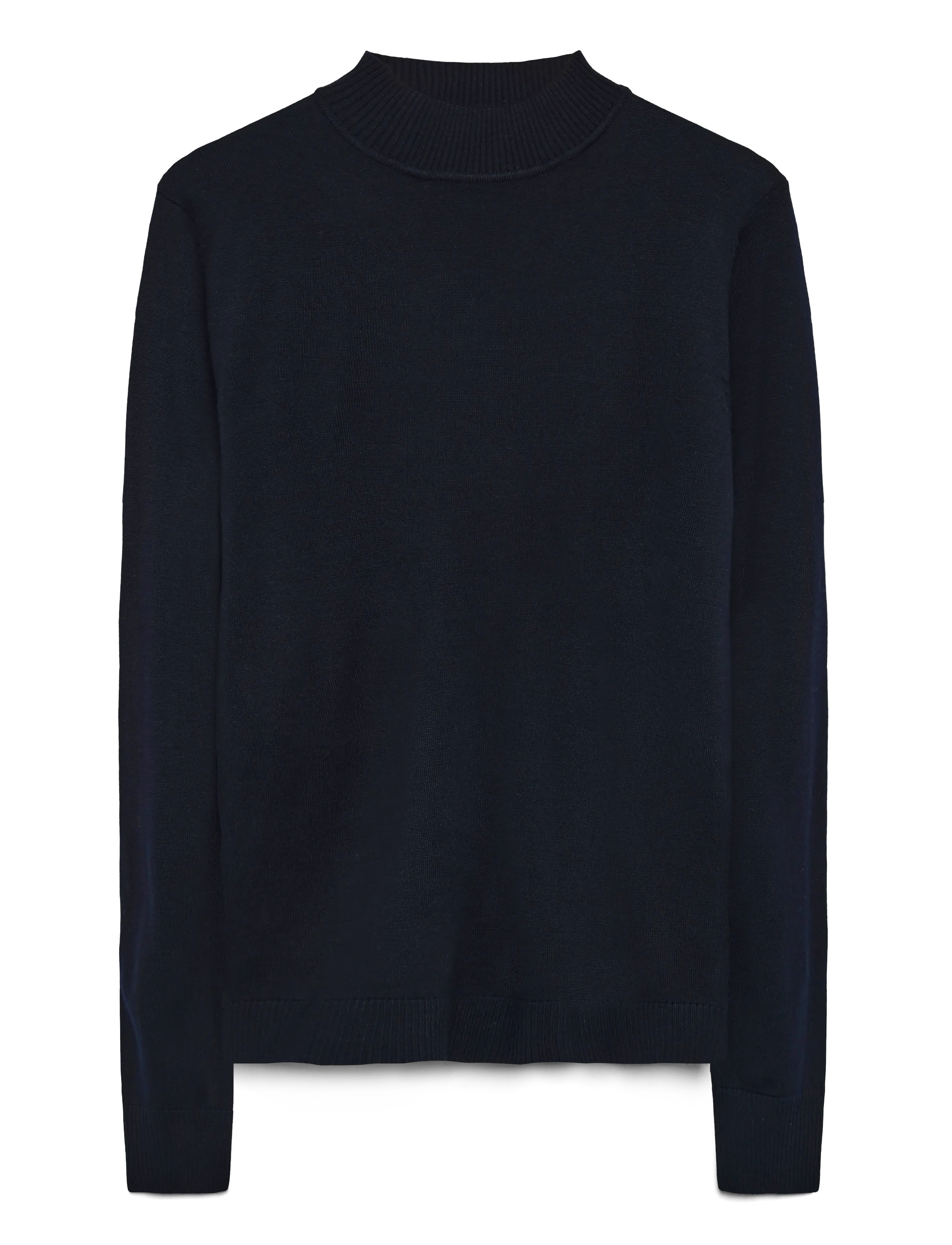 Bruun & Stengade BS Froder Regular Fit Knitwear - Col roulé - NAVY / black
