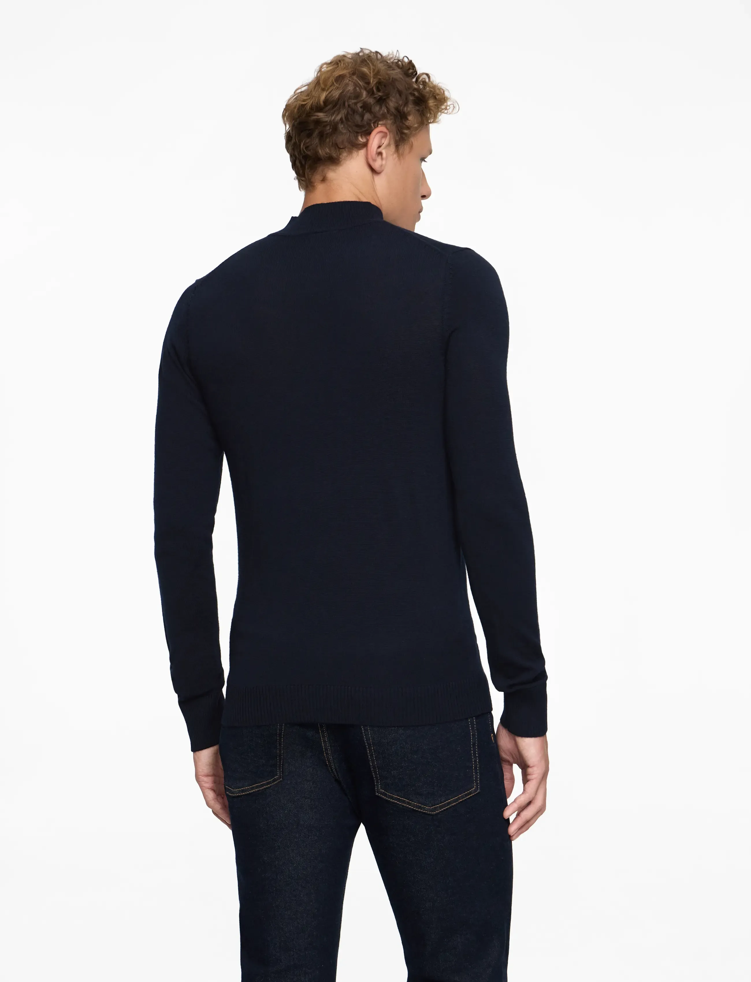 Bruun & Stengade - BS Froder Regular Fit Knitwear - rollkragen - navy - 4
