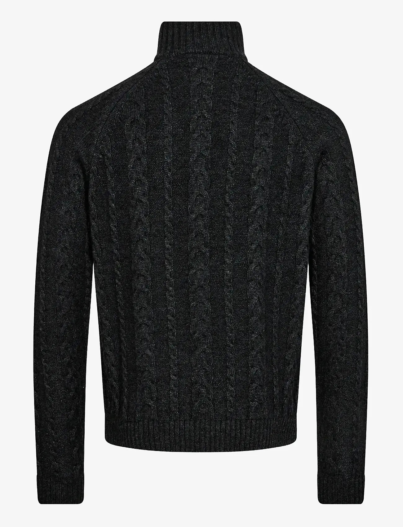 Bruun & Stengade - BS Askel Regular Fit Knitwear - half zip jumpers - charcoal - 2