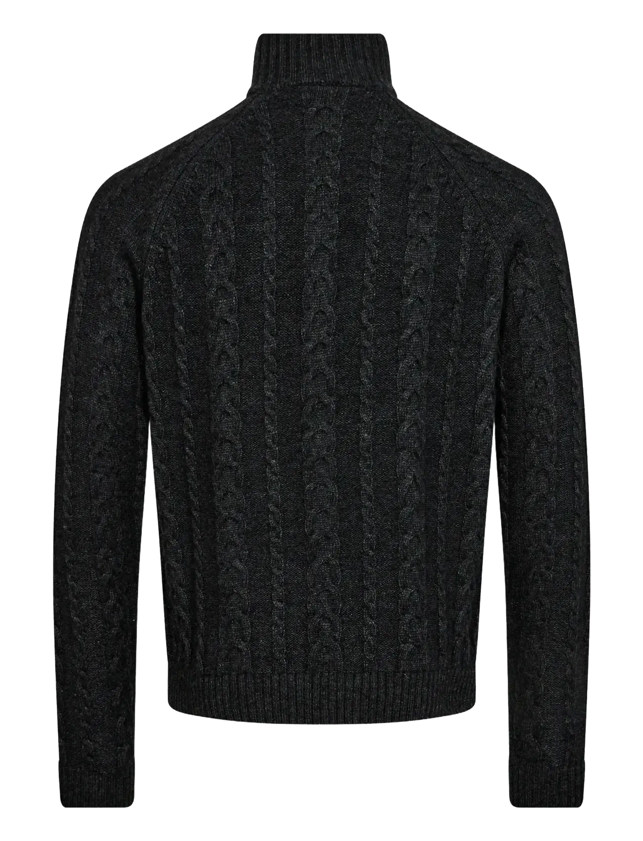 Bruun & Stengade - BS Askel Regular Fit Knitwear - tõmblukk-kaelusega džemprid - charcoal - 2