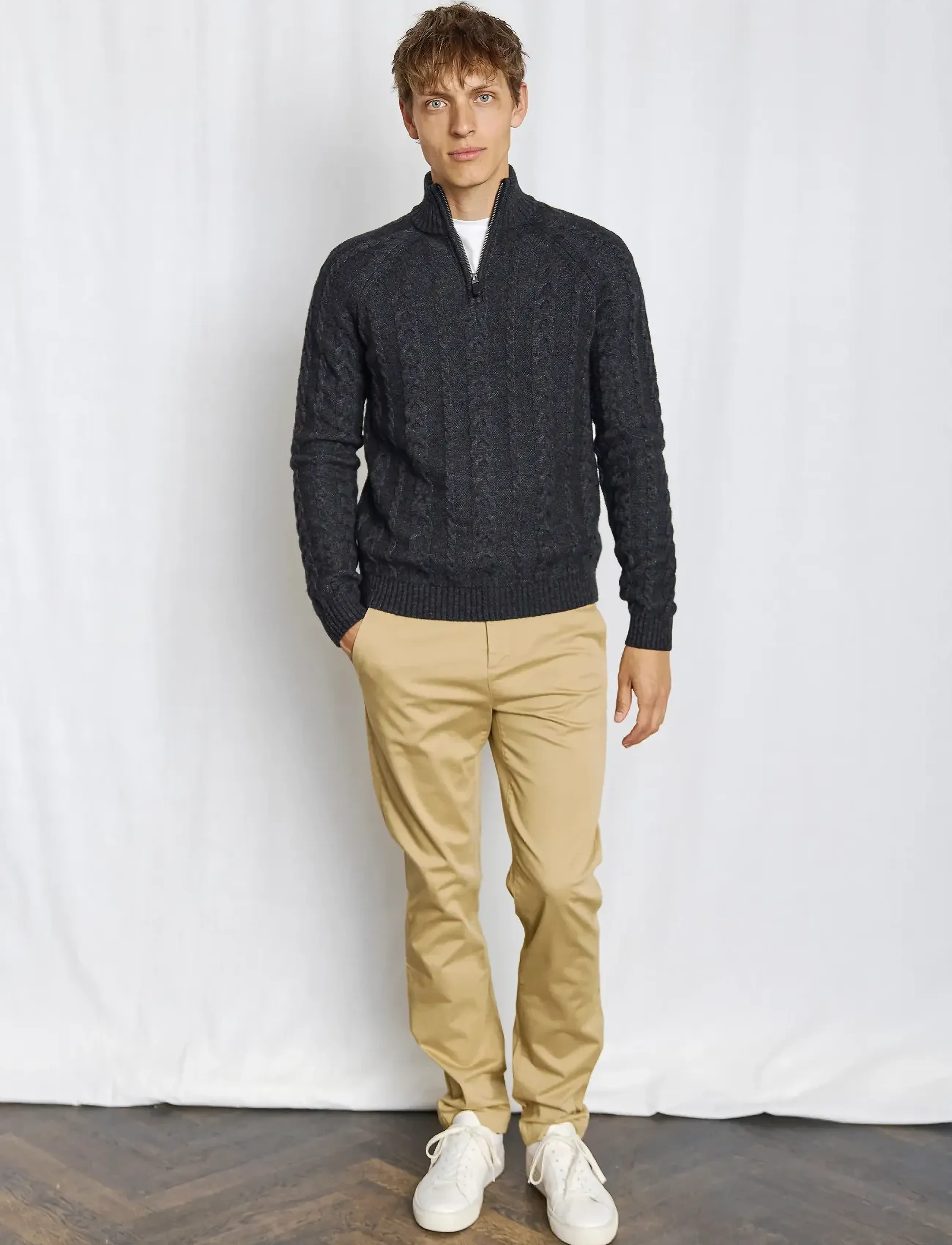 Bruun & Stengade BS Askel Regular Fit Knitwear - Kollektionen - CHARCOAL / grey
