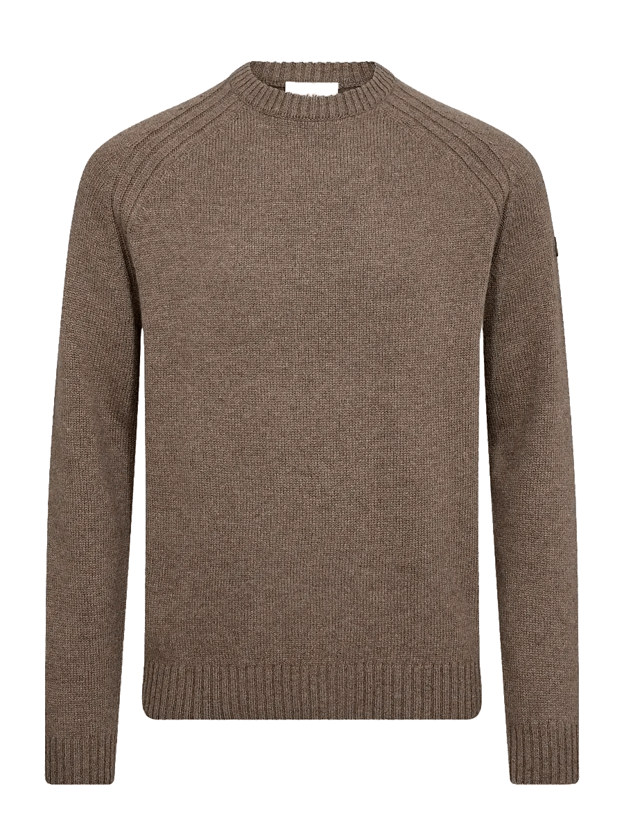 Bruun & Stengade - BS Baldor Regular Fit Knitwear - rundhals - brown - 1