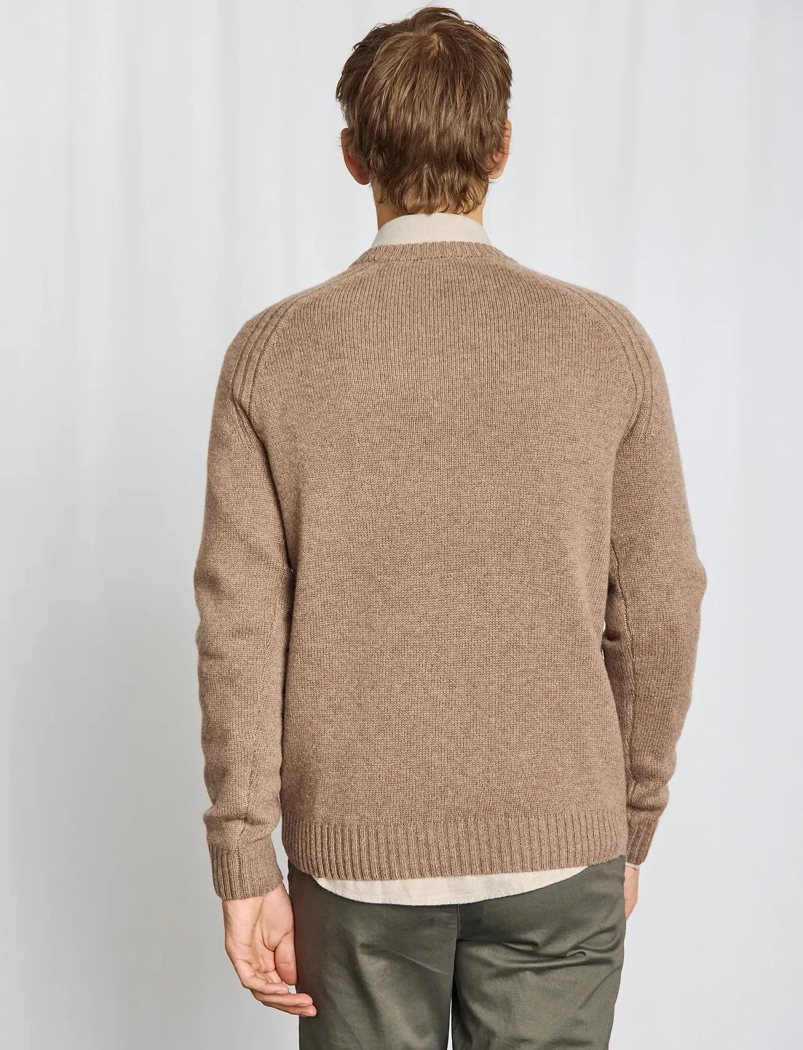 Bruun & Stengade - BS Baldor Regular Fit Knitwear - rundhalsad - brown - 5