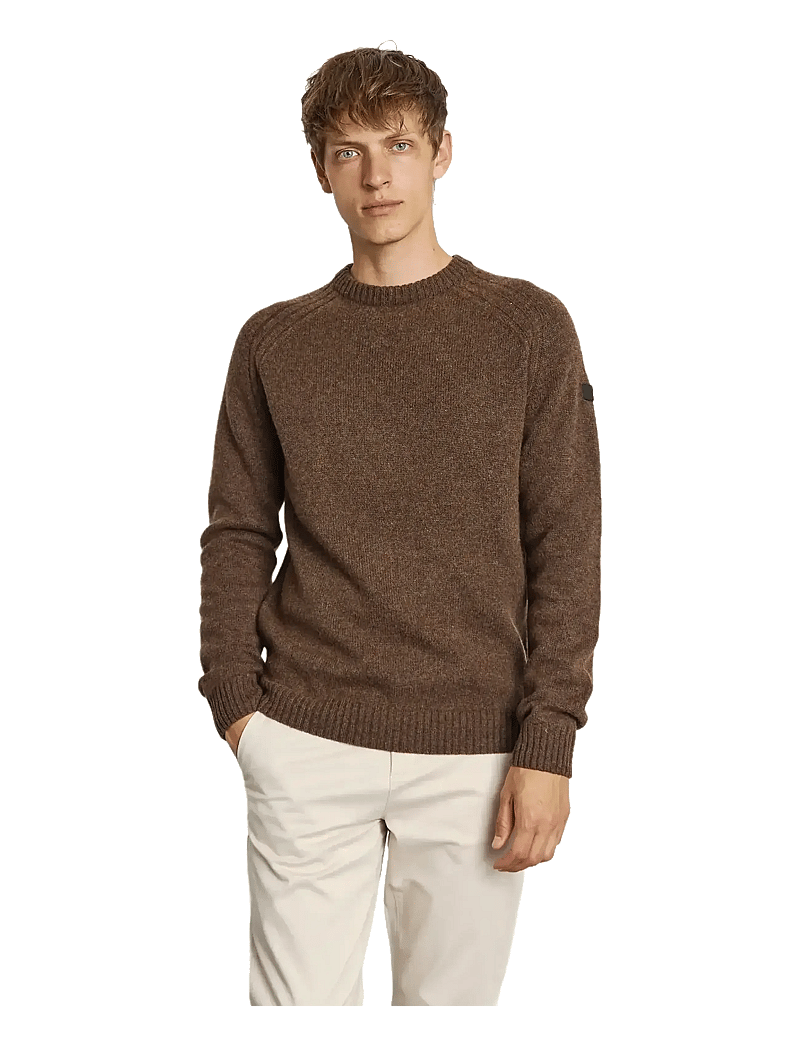 Bruun & Stengade - BS Baldor Regular Fit Knitwear - rundhalsad - forest - 3