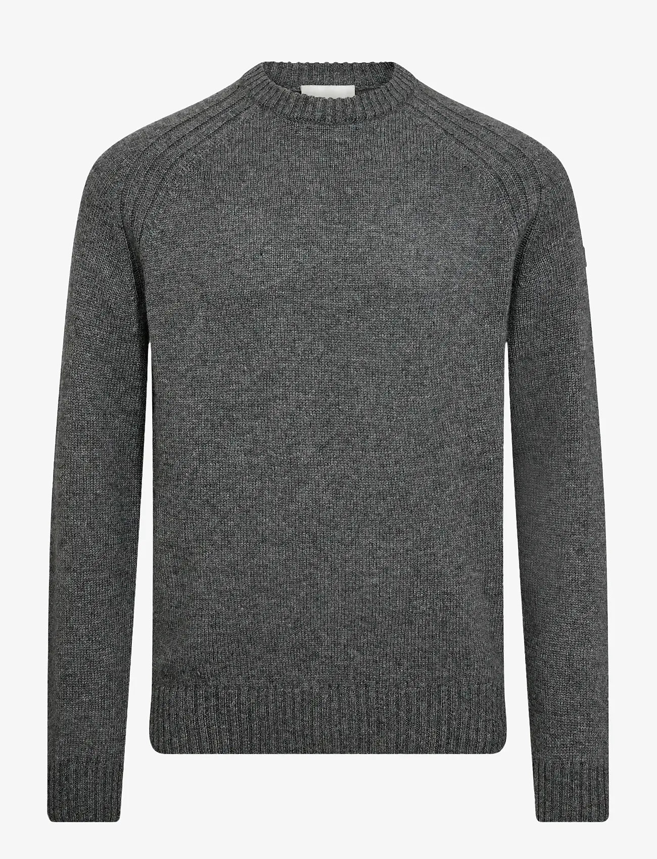 Bruun & Stengade - BS Baldor Regular Fit Knitwear - rundhalsad - grey - 1