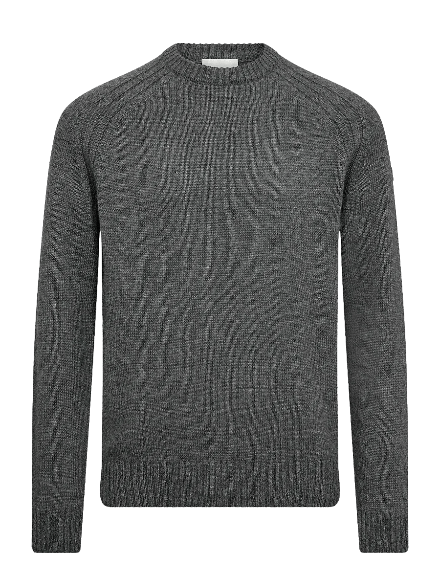 Bruun & Stengade - BS Baldor Regular Fit Knitwear - rundhals - grey - 1