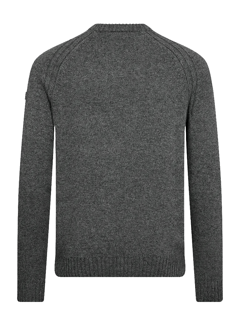 Bruun & Stengade - BS Baldor Regular Fit Knitwear - rundhalsad - grey - 2