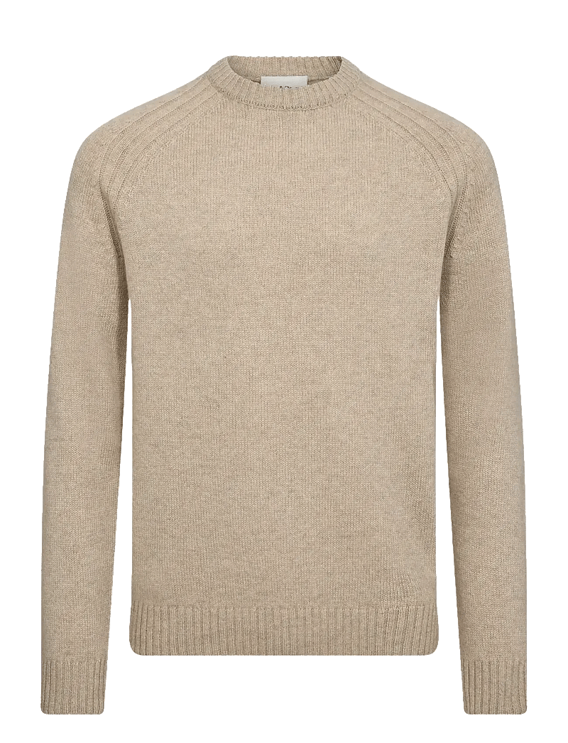 Bruun & Stengade - BS Baldor Regular Fit Knitwear - rund hals - sand - 1