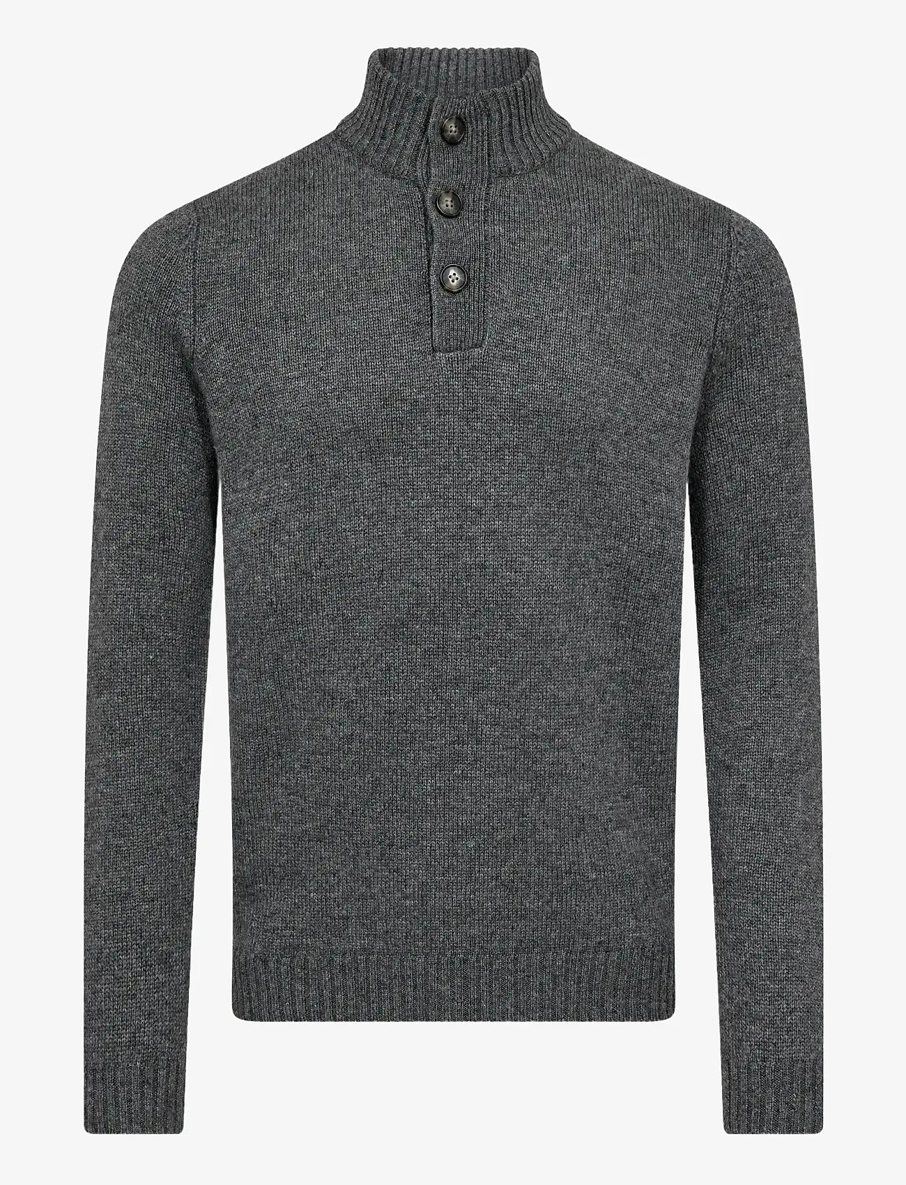 Bruun & Stengade - BS Alrek Regular Fit Knitwear - rollkragen - grey - 1