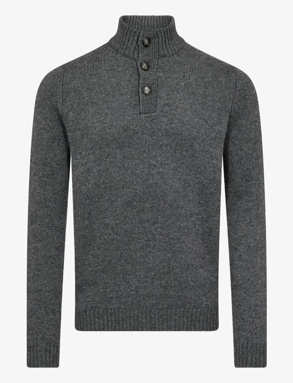 Bruun & Stengade - BS Alrek Regular Fit Knitwear - kõrge kaelusega džemprid - grey - 1