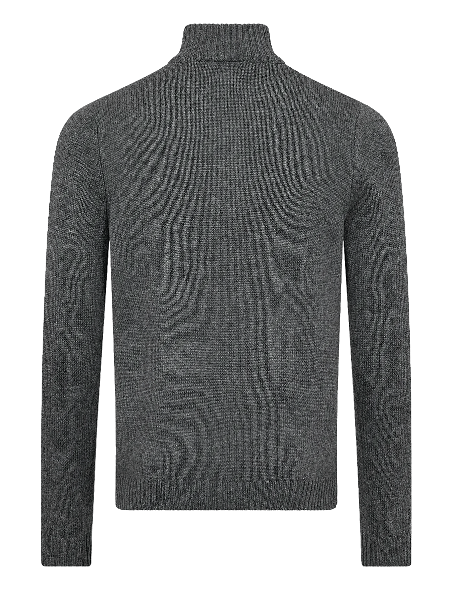 Bruun & Stengade - BS Alrek Regular Fit Knitwear - col roulé - grey - 2