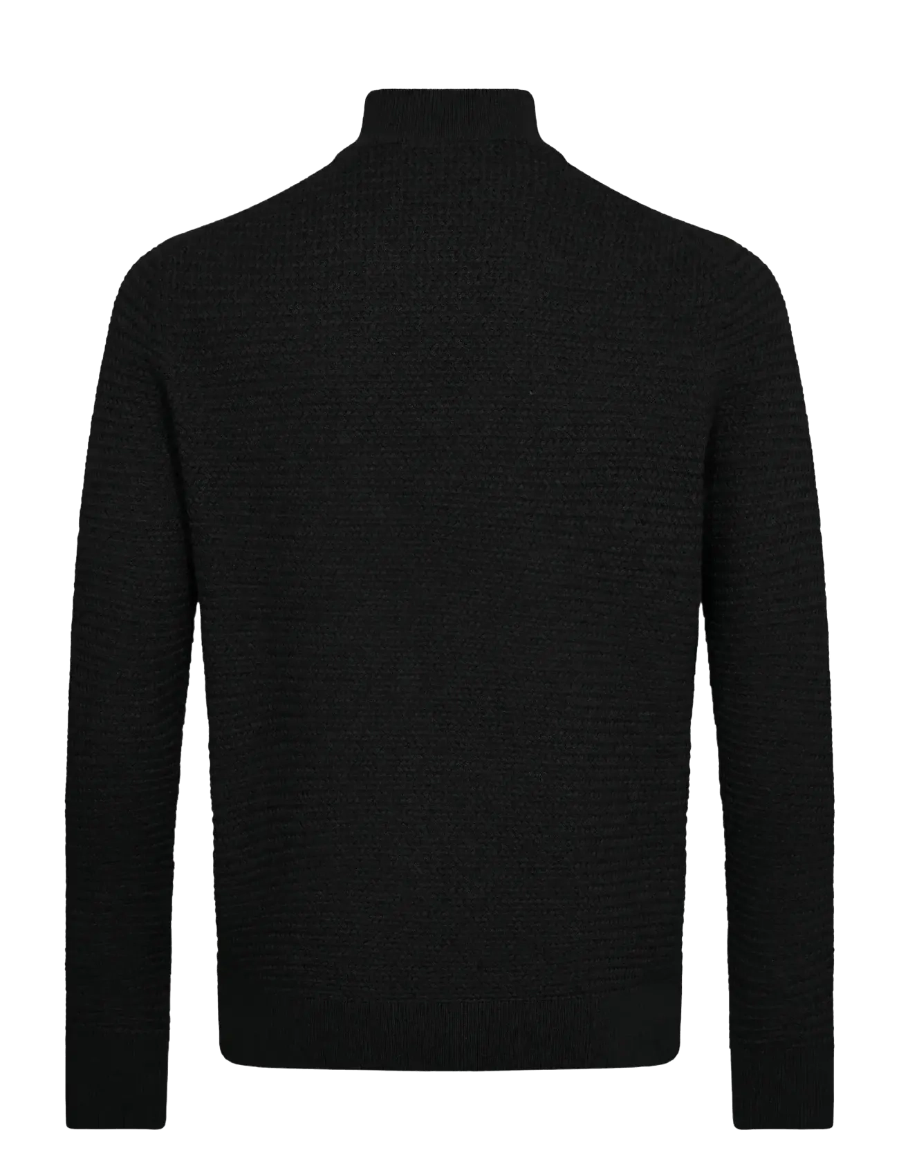 Bruun & Stengade - BS Waldis Regular Fit Knitwear - pullover mit durchgehendem reißverschluss - black - 2