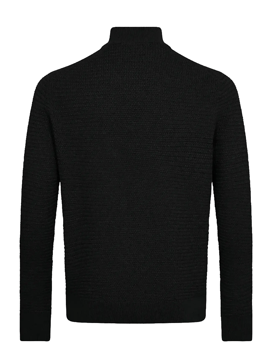 Bruun & Stengade - BS Waldis Regular Fit Knitwear - lukuga džemprid - black - 2