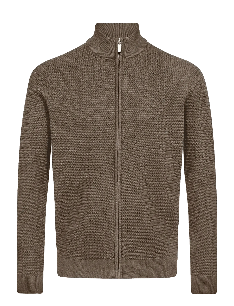 Bruun & Stengade - BS Waldis Regular Fit Knitwear - lukuga džemprid - brown - 1