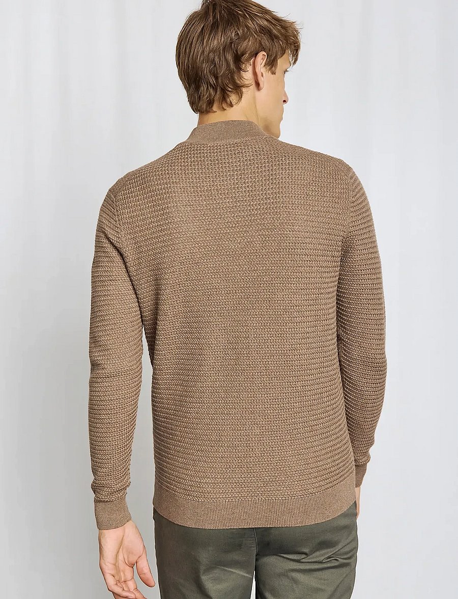 Bruun & Stengade - BS Waldis Regular Fit Knitwear - lukuga džemprid - brown - 0
