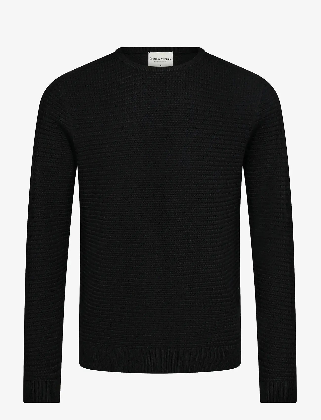 Bruun & Stengade - BS Arnlaug Regular Fit Knitwear - rundhals - black - 0