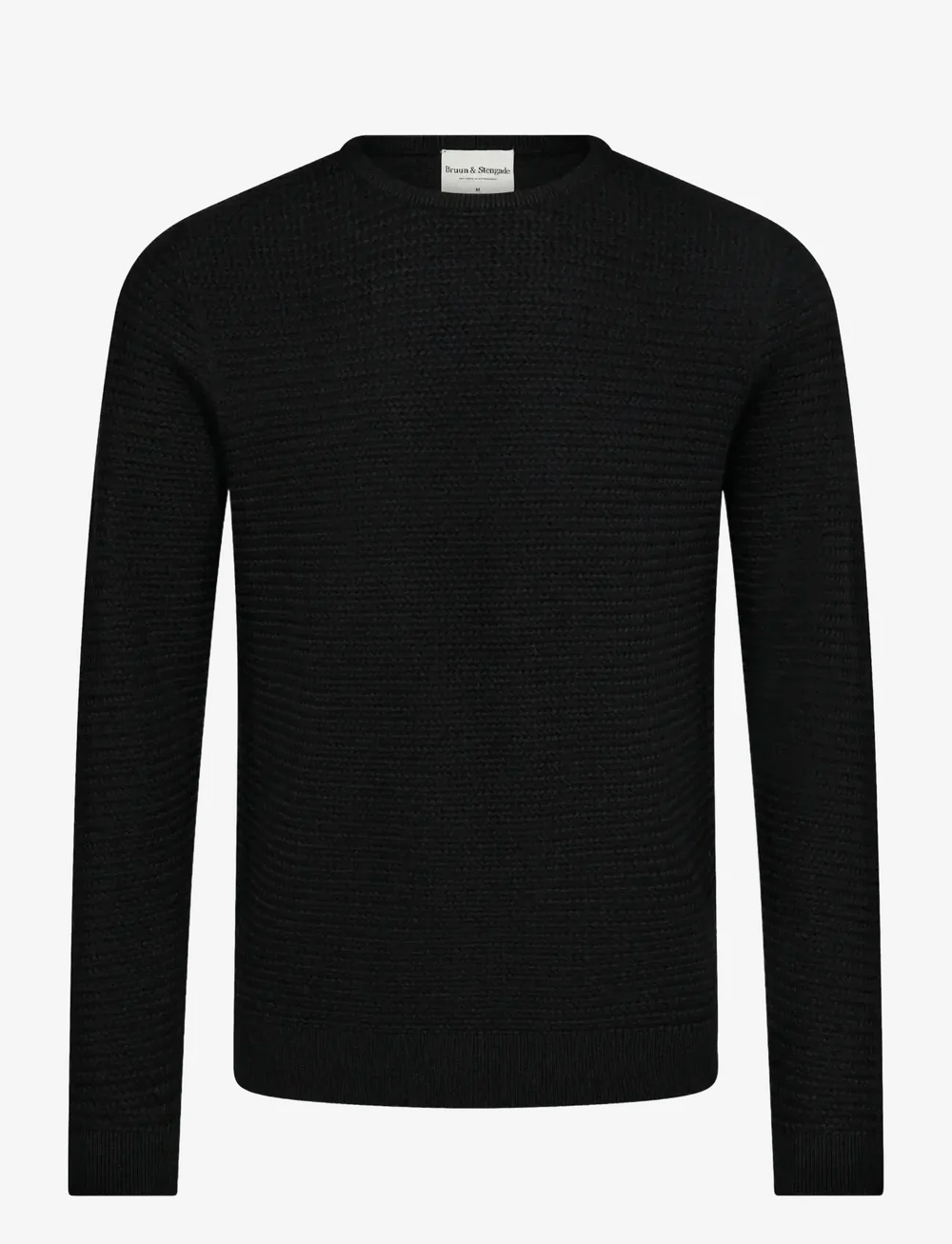 Bruun & Stengade - BS Arnlaug Regular Fit Knitwear - Ümmarguse kaelusega kudumid - black - 0