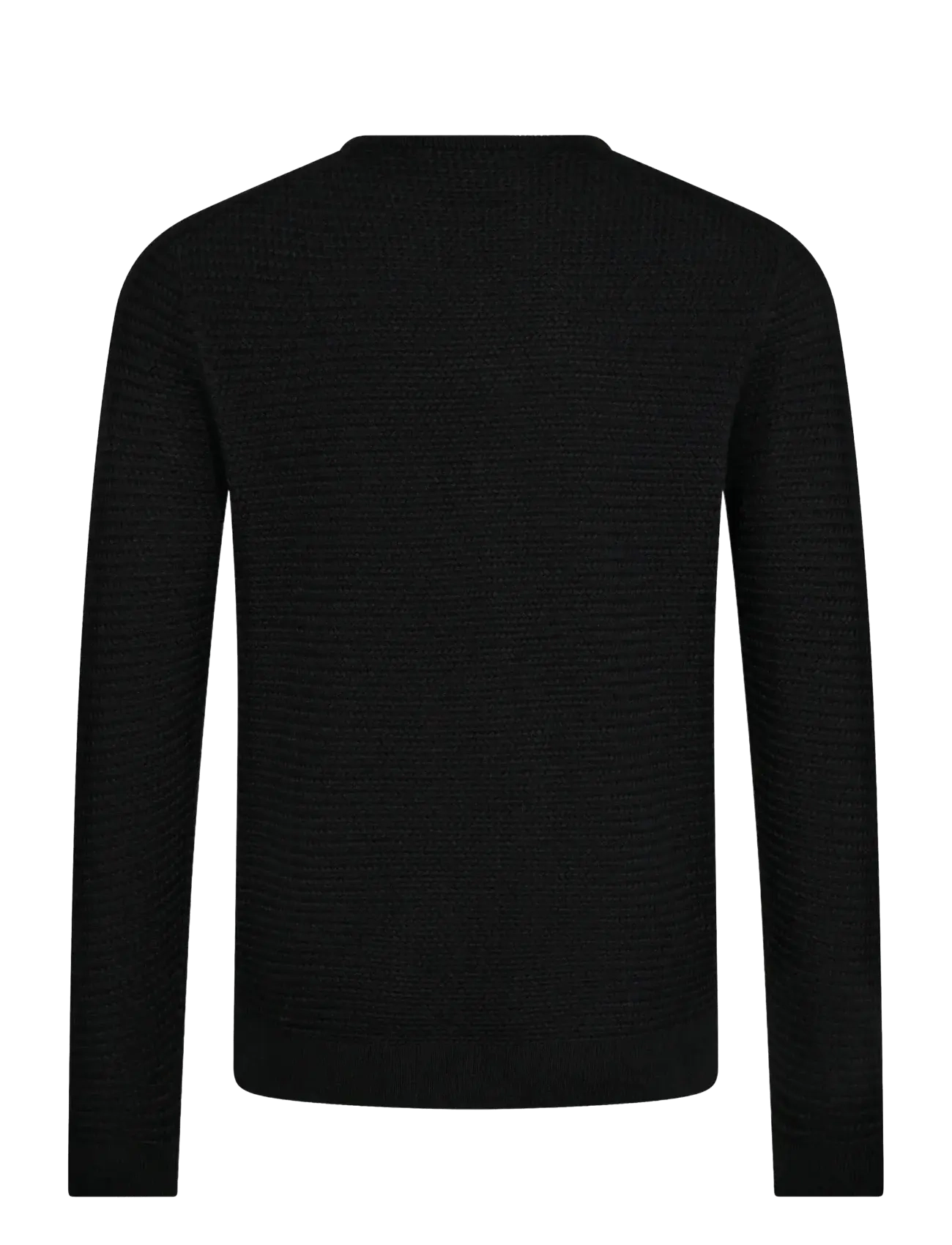 Bruun & Stengade - BS Arnlaug Regular Fit Knitwear - Ümmarguse kaelusega kudumid - black - 1