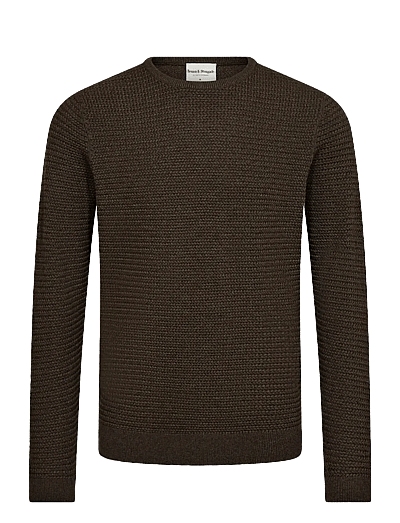 Bruun & Stengade BS Arnlaug Regular Fit Knitwear - Clothing - FOREST / brown