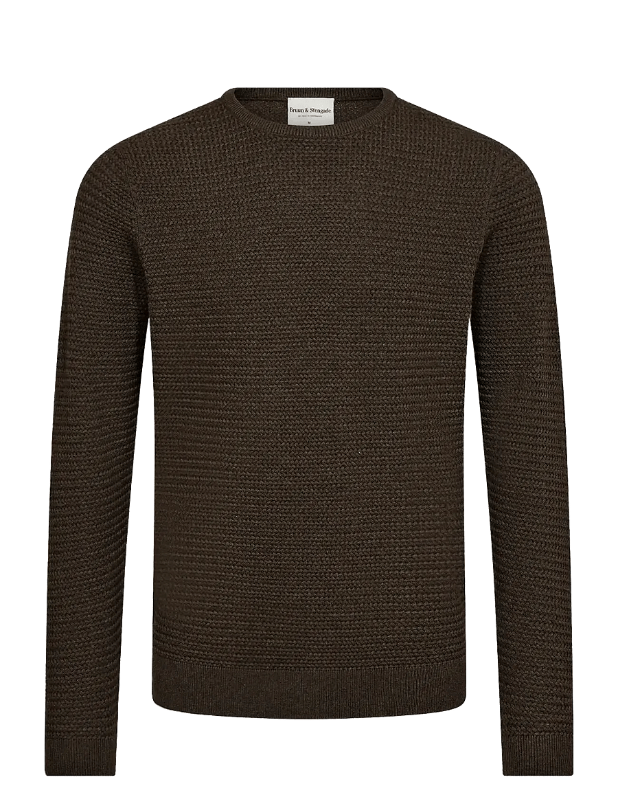 Bruun & Stengade - BS Arnlaug Regular Fit Knitwear - rundhals - forest - 0