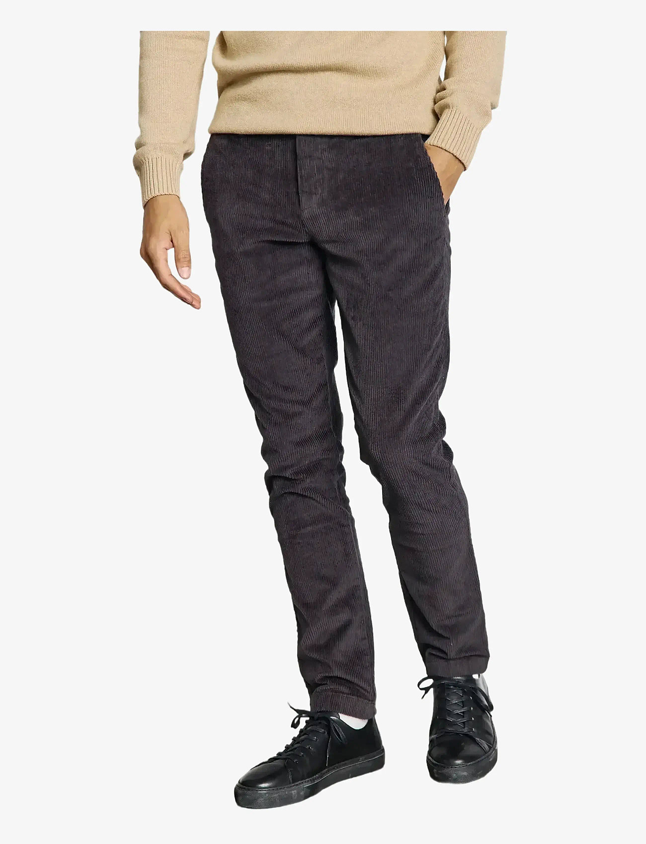 Bruun & Stengade - BS Kenn Regular Fit Chinos - autumn clothing - charcoal - 2