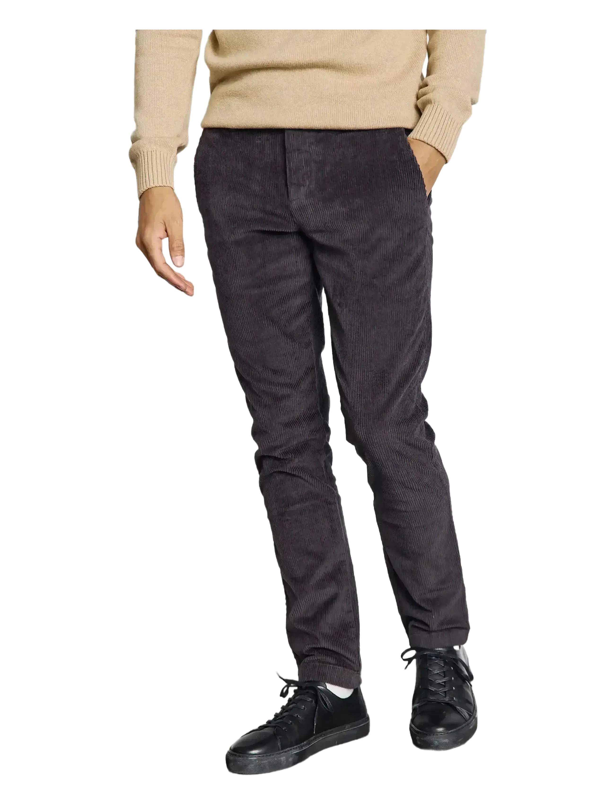 Bruun & Stengade - BS Kenn Regular Fit Chinos - chino stila bikses - charcoal - 3