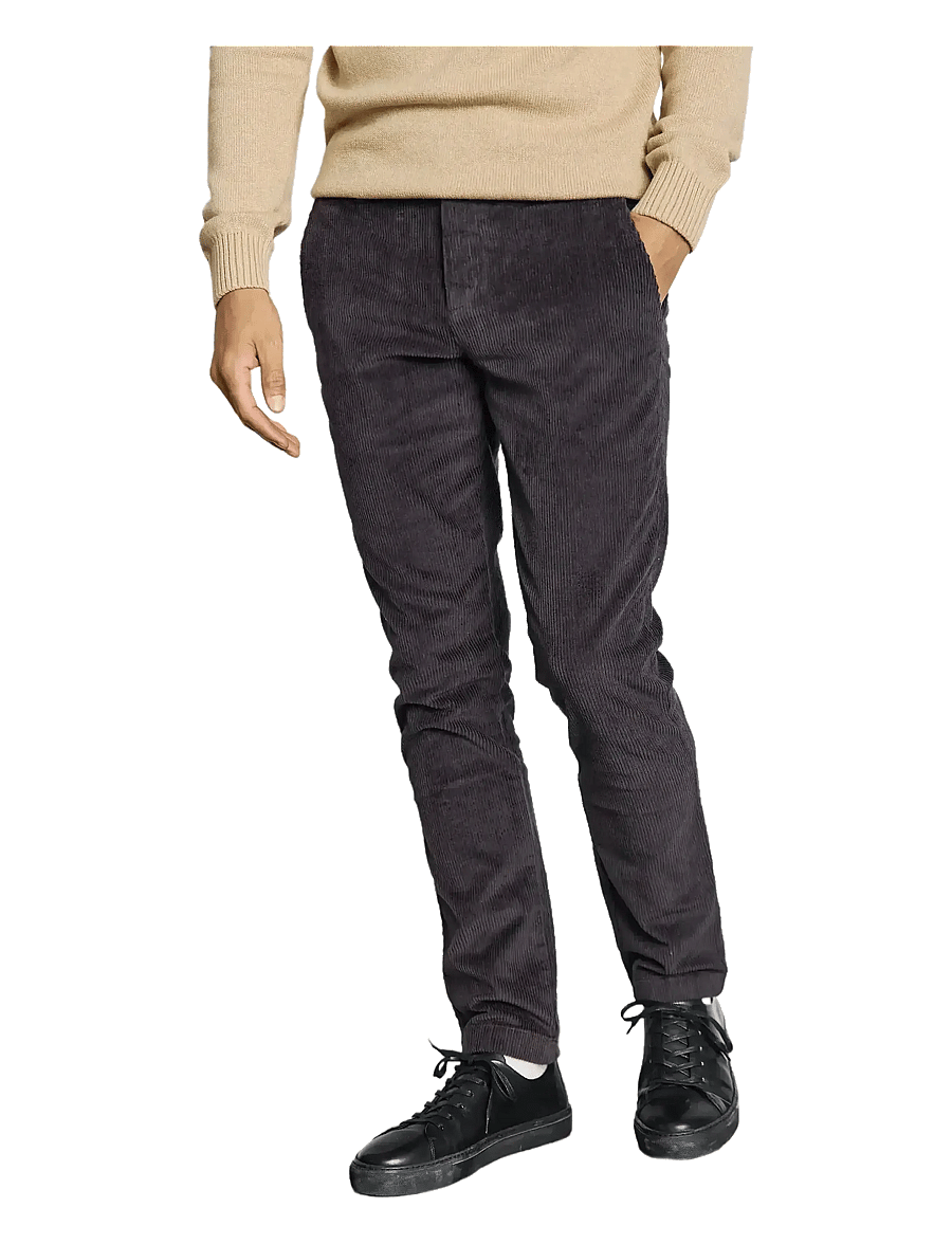 Bruun & Stengade - BS Kenn Regular Fit Chinos - chino stila bikses - charcoal - 3