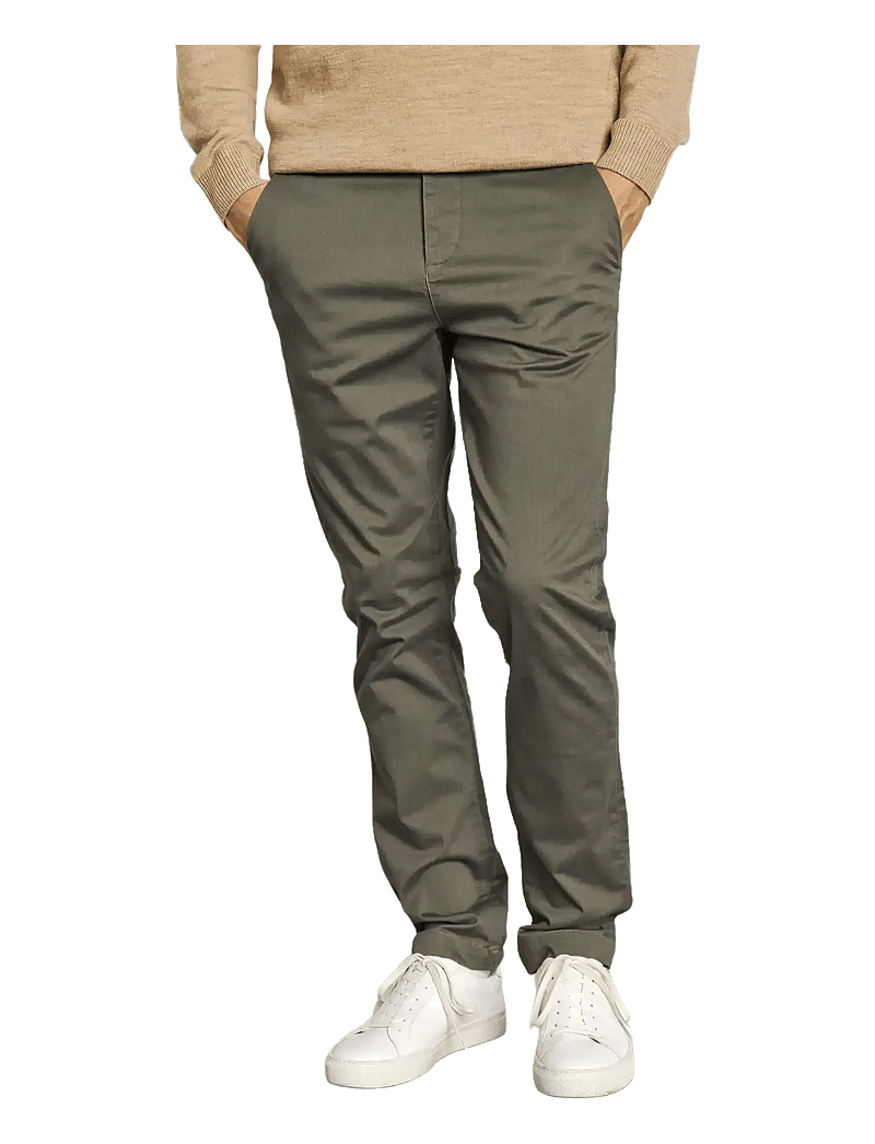 Bruun & Stengade - BS Malik Regular Fit Chinos - chinos - army - 3