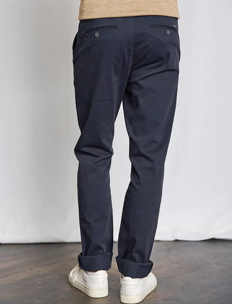 Bruun & Stengade - BS Malik Regular Fit Chinos - chinos - navy - 4