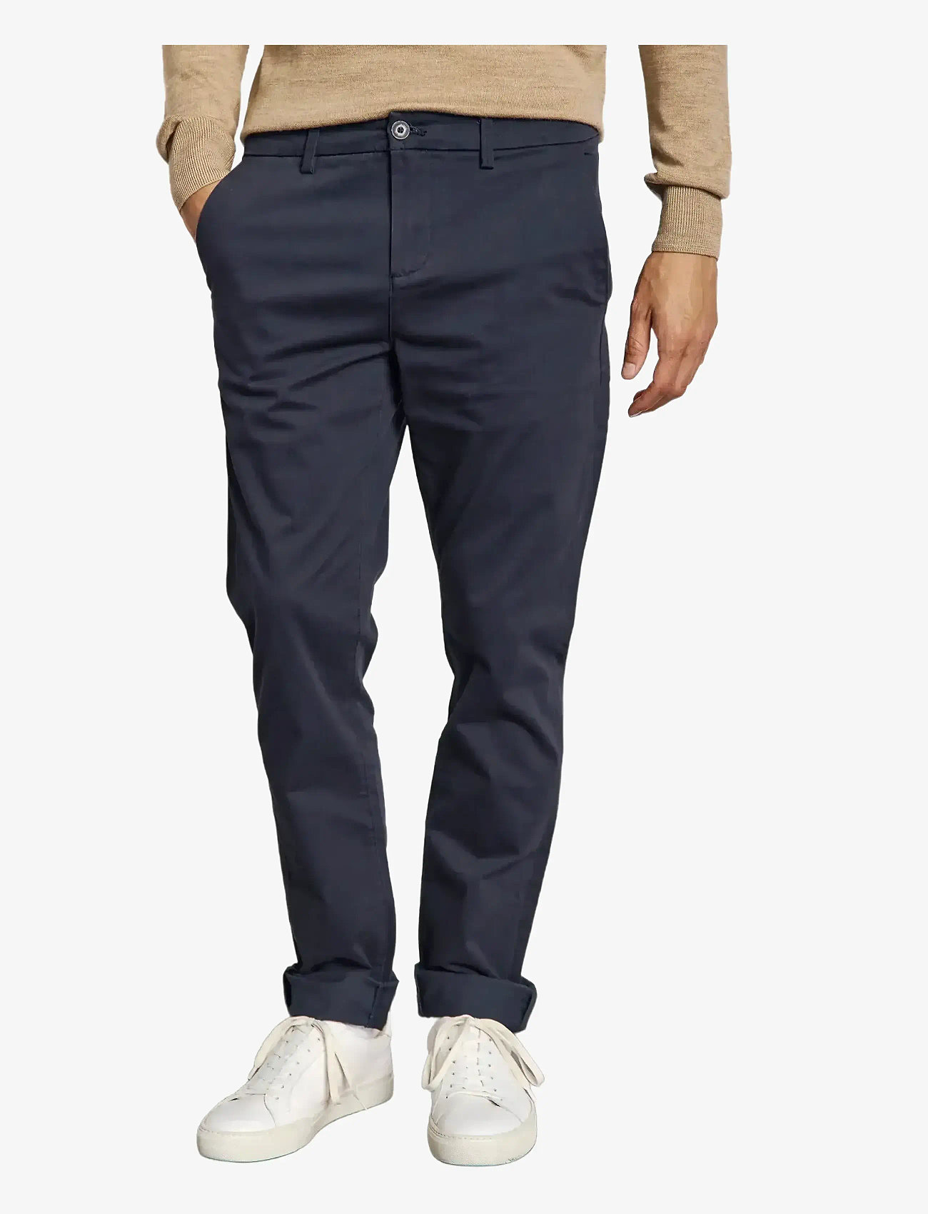 Bruun & Stengade - BS Malik Regular Fit Chinos - efterårstøj - navy - 3