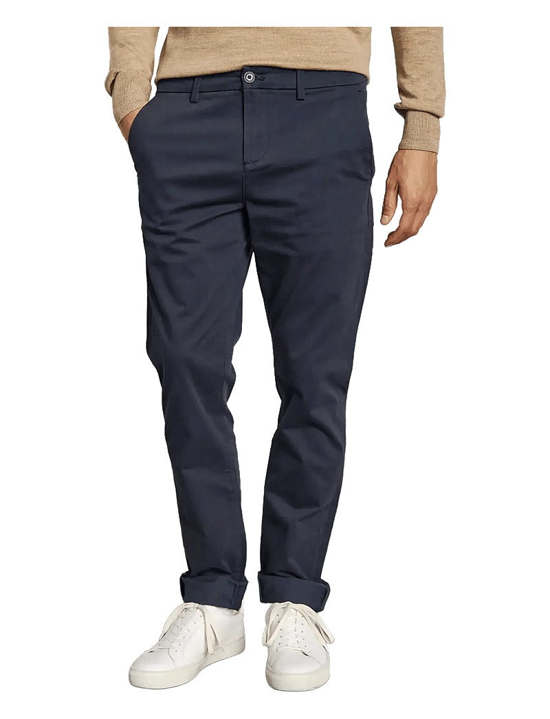 Bruun & Stengade - BS Malik Regular Fit Chinos - chinos - navy - 3