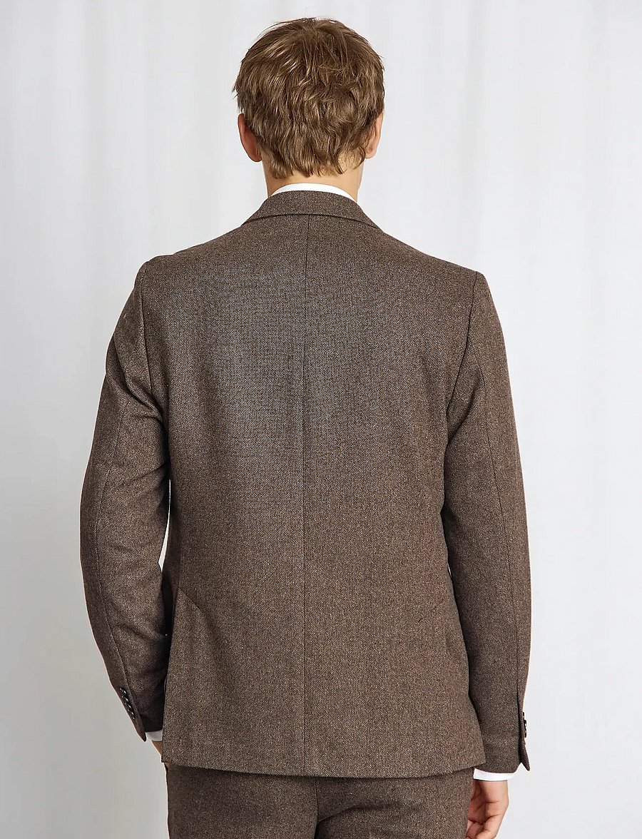 Bruun & Stengade - BS Chiavari Classic Fit Blazer - brown - 4