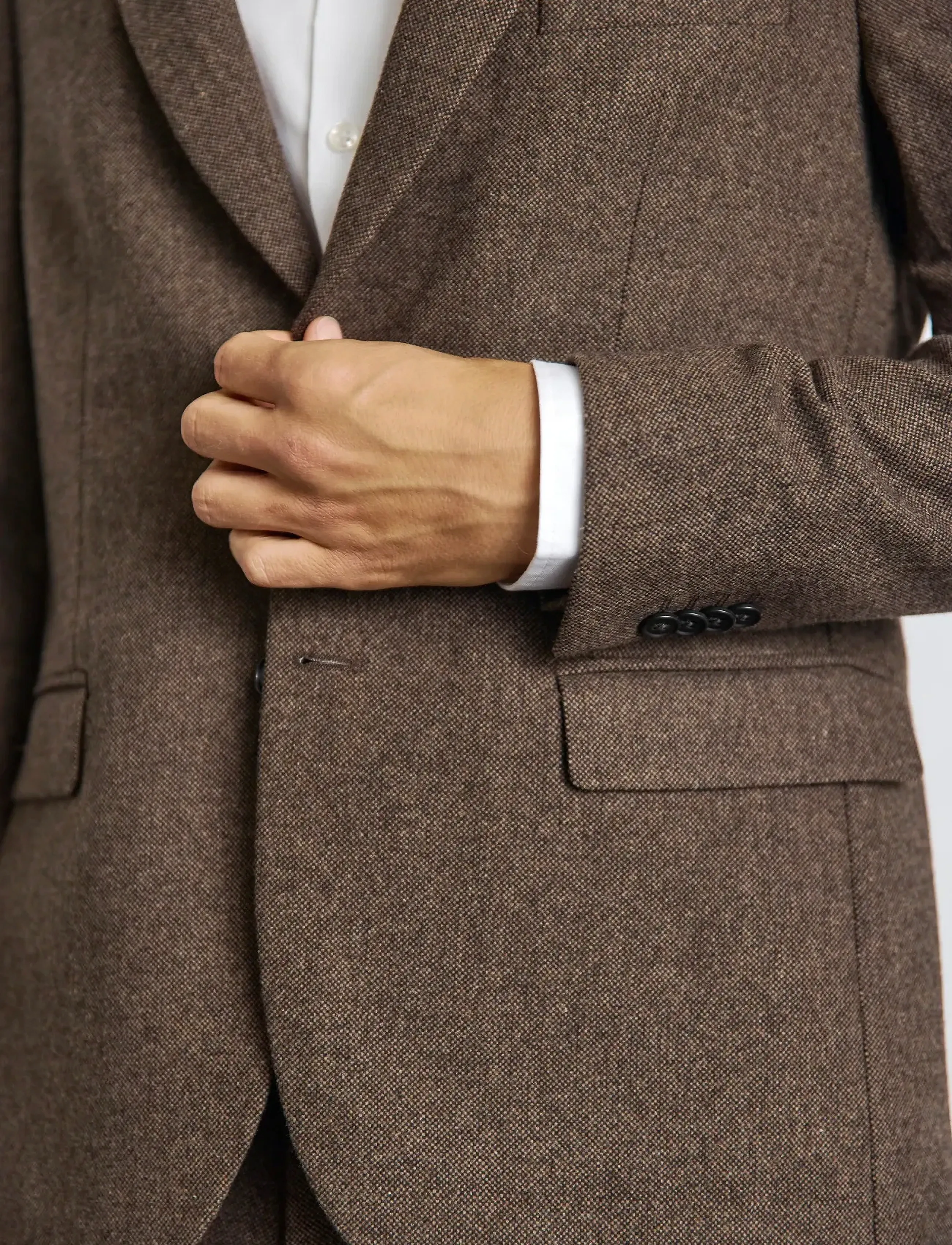 Bruun & Stengade - BS Chiavari Classic Fit Blazer - brown - 5