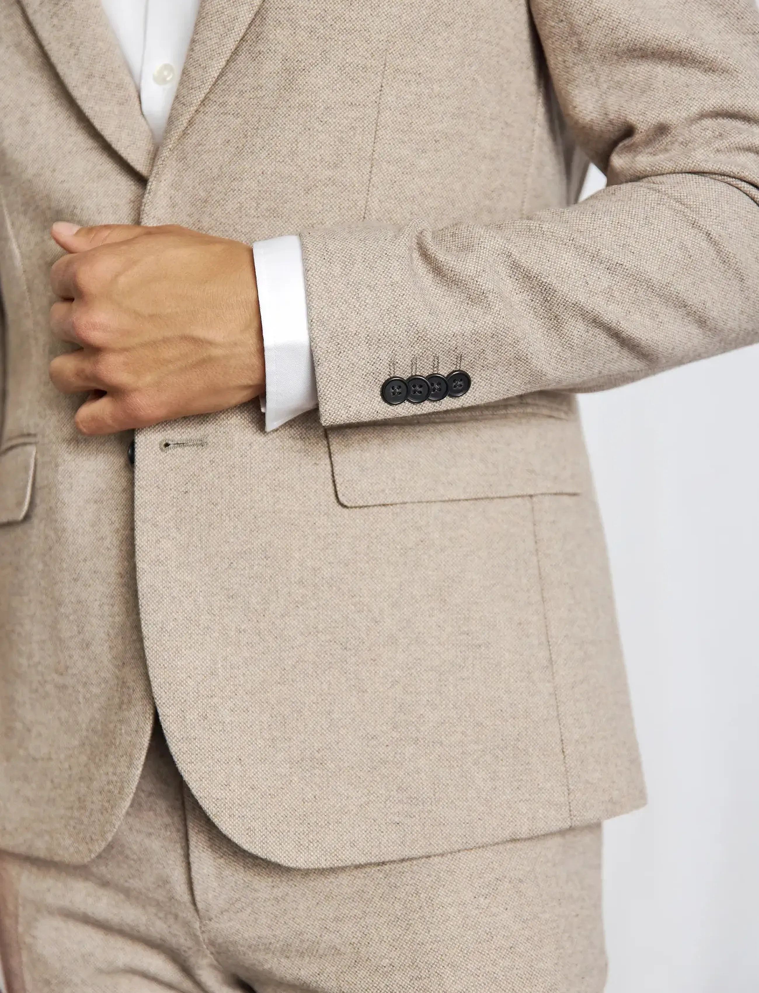 Bruun & Stengade - BS Chiavari Classic Fit Blazer - light brown - 4