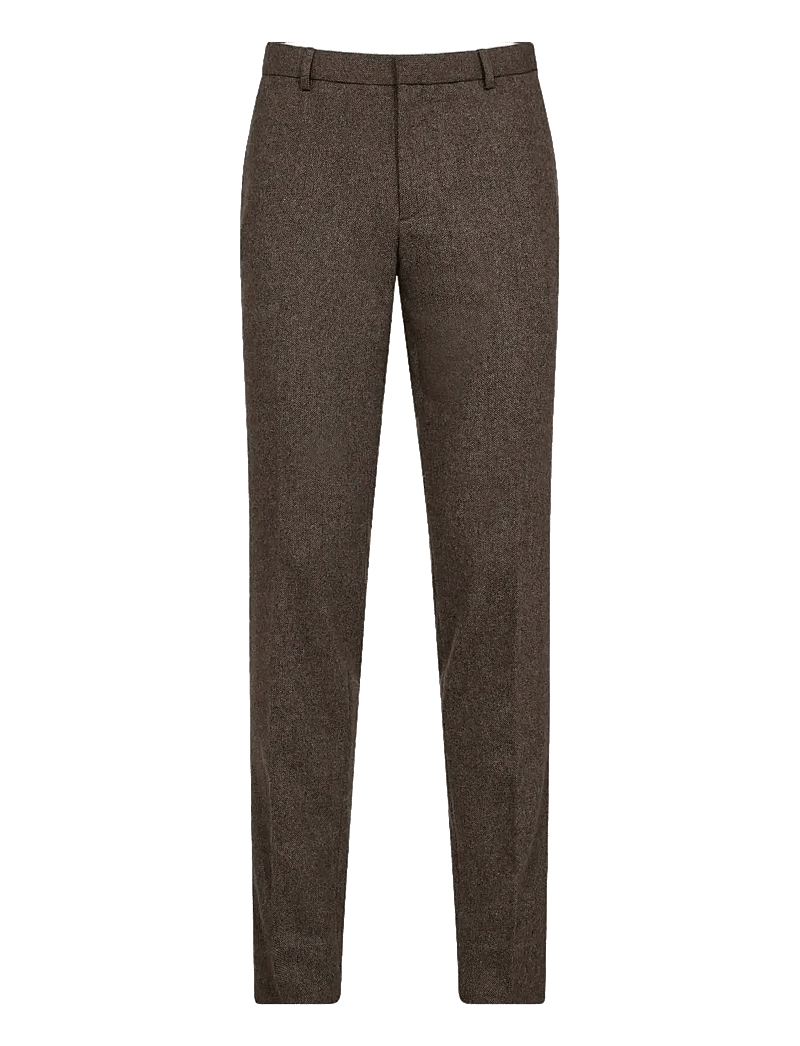 Bruun & Stengade - BS Rapallo Classic Fit Suit Pants - od garnituru - brown - 1