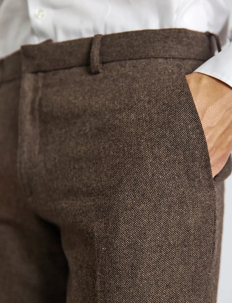 Bruun & Stengade - BS Rapallo Classic Fit Suit Pants - anzugshosen - brown - 5