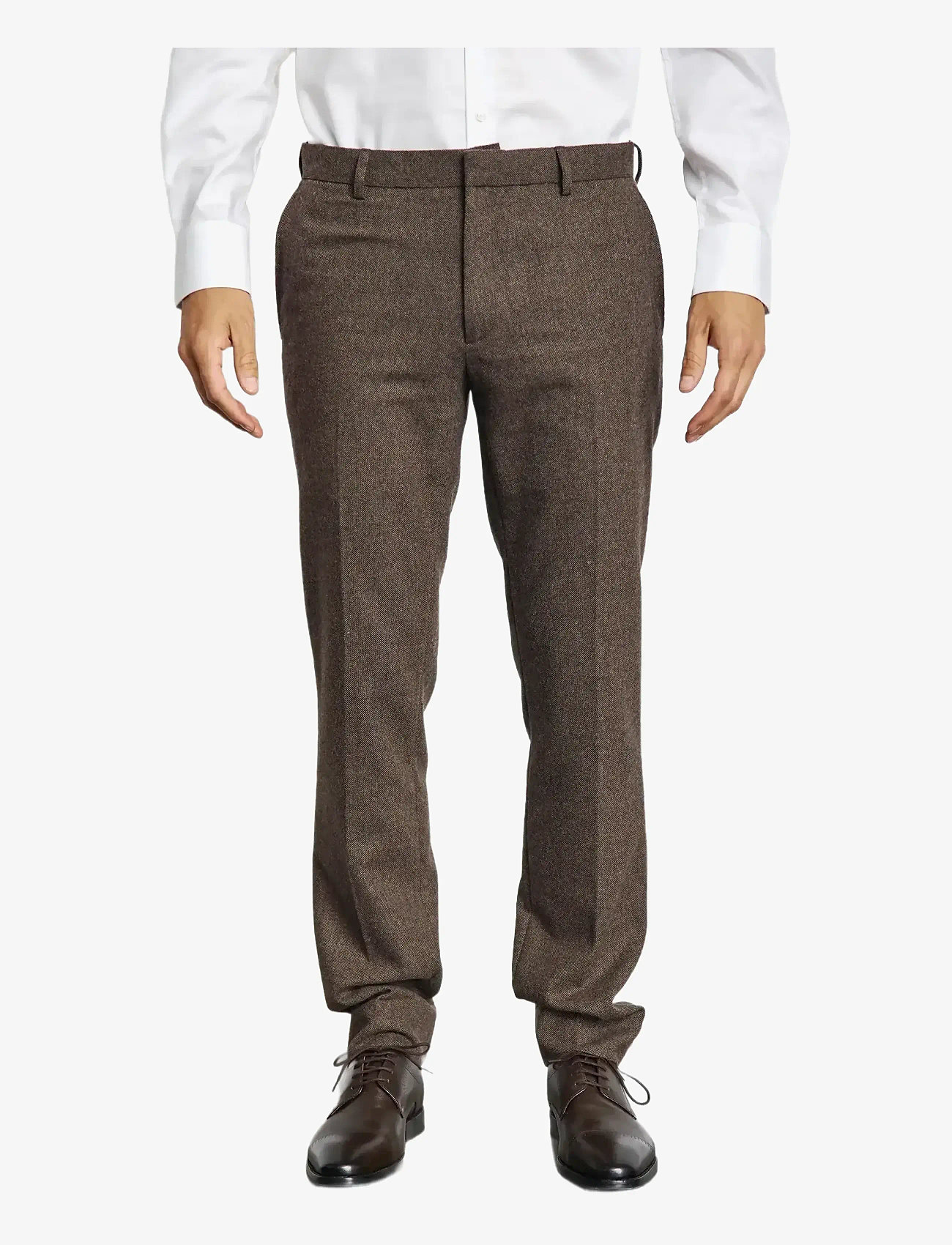 Bruun & Stengade - BS Rapallo Classic Fit Suit Pants - od garnituru - brown - 3