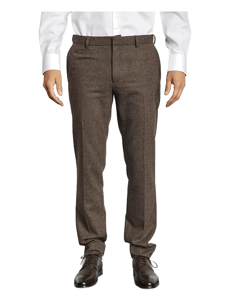 Bruun & Stengade - BS Rapallo Classic Fit Suit Pants - od garnituru - brown - 3
