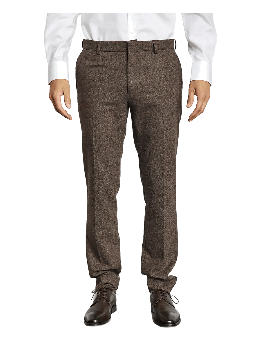 Bruun & Stengade - BS Rapallo Classic Fit Suit Pants - anzugshosen - brown - 3