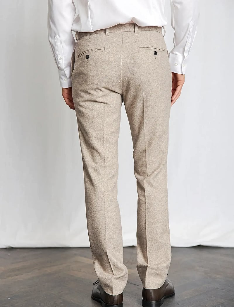 Bruun & Stengade - BS Rapallo Classic Fit Suit Pants - anzugshosen - light brown - 4