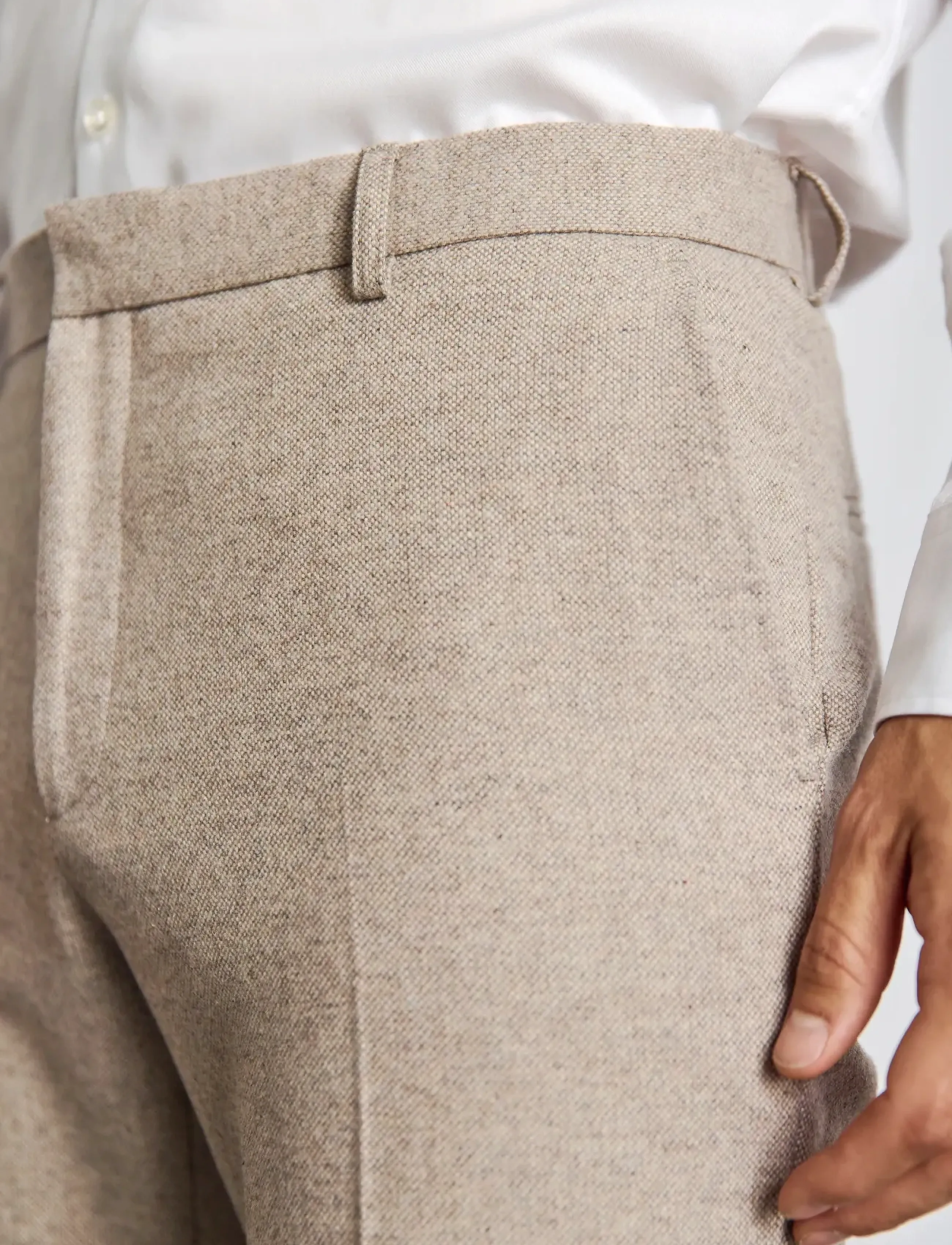 Bruun & Stengade - BS Rapallo Classic Fit Suit Pants - anzugshosen - light brown - 5