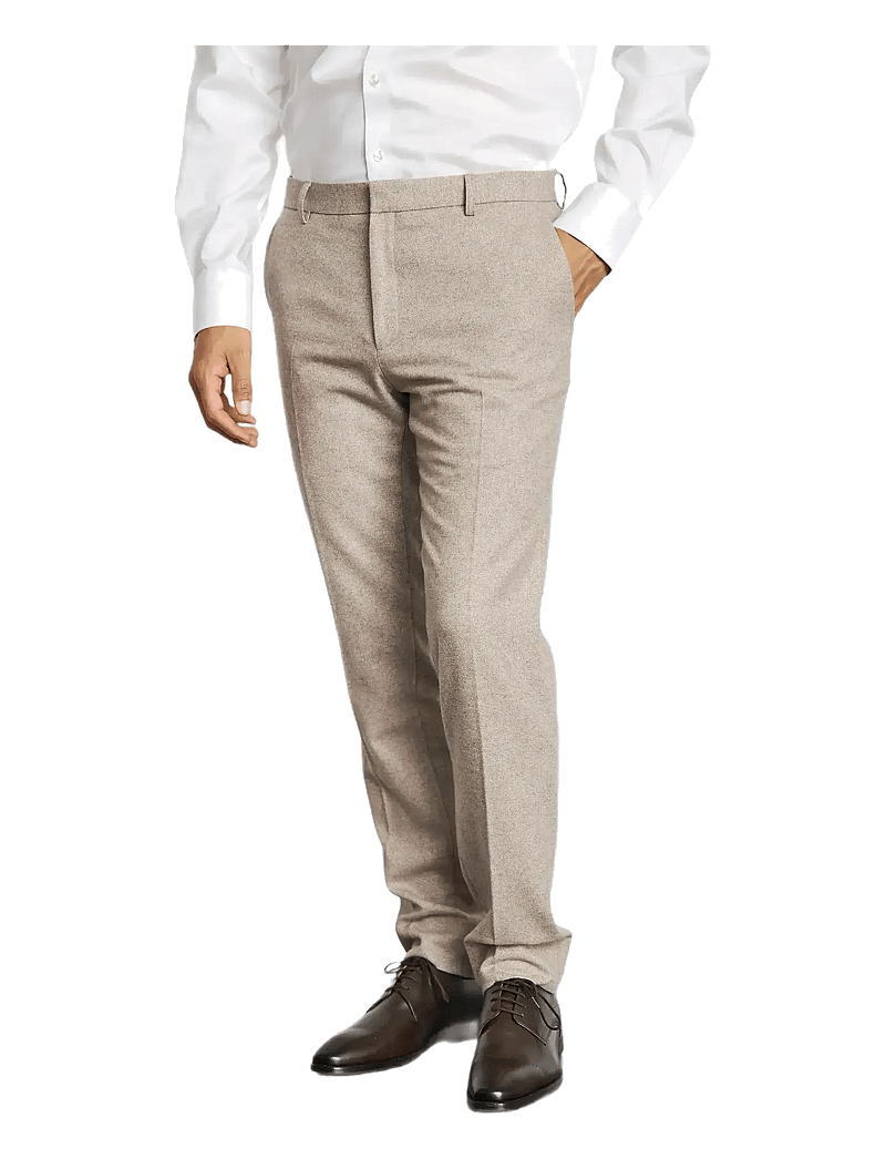 Bruun & Stengade - BS Rapallo Classic Fit Suit Pants - anzugshosen - light brown - 3