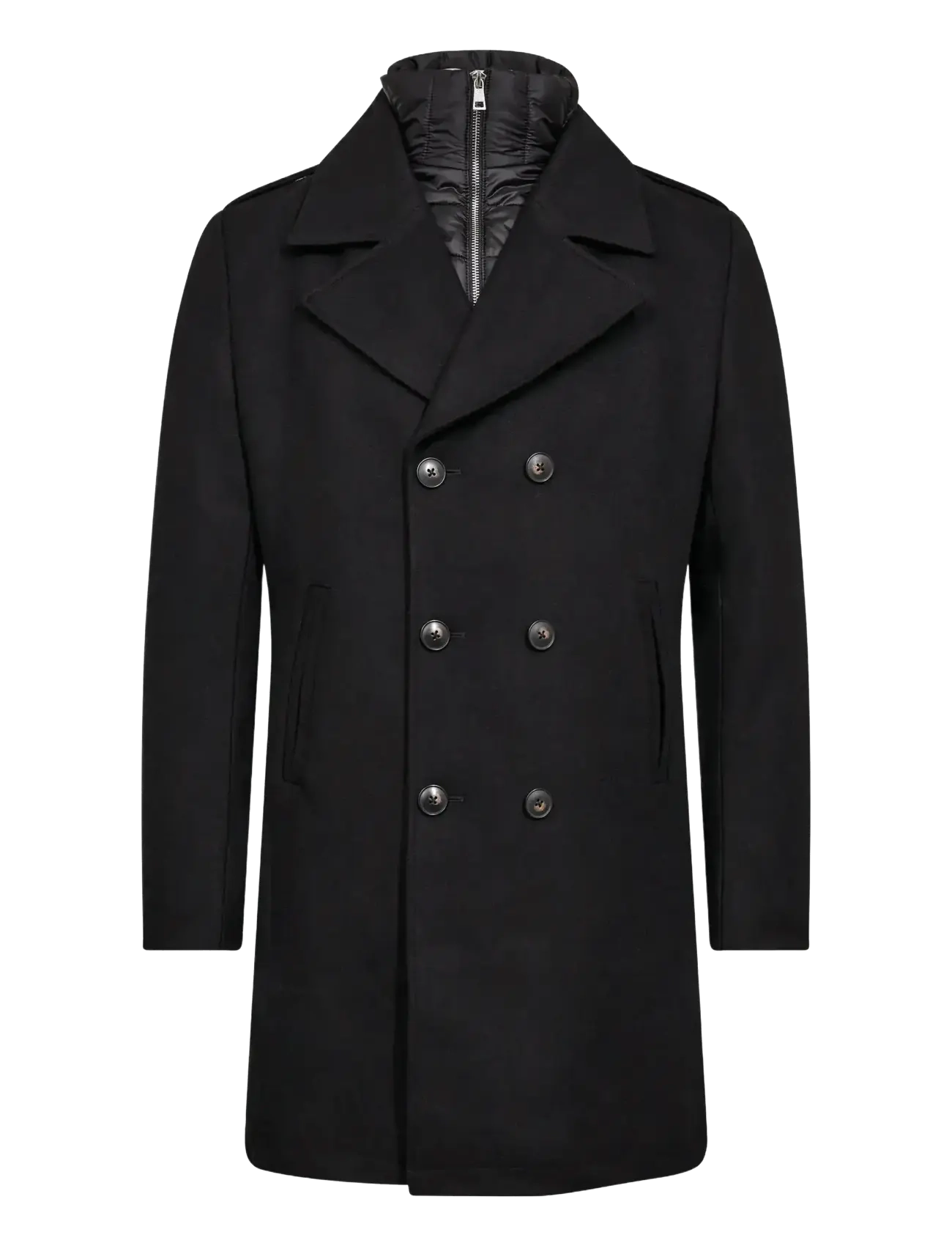 Bruun & Stengade BS Nelson Slim Fit Coat - Bruun & Stengade - BLACK / navy