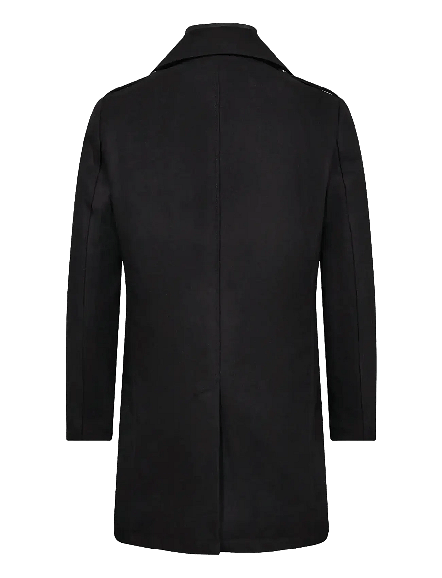 Bruun & Stengade - BS Nelson Slim Fit Coat - villakangastakit - black - 2