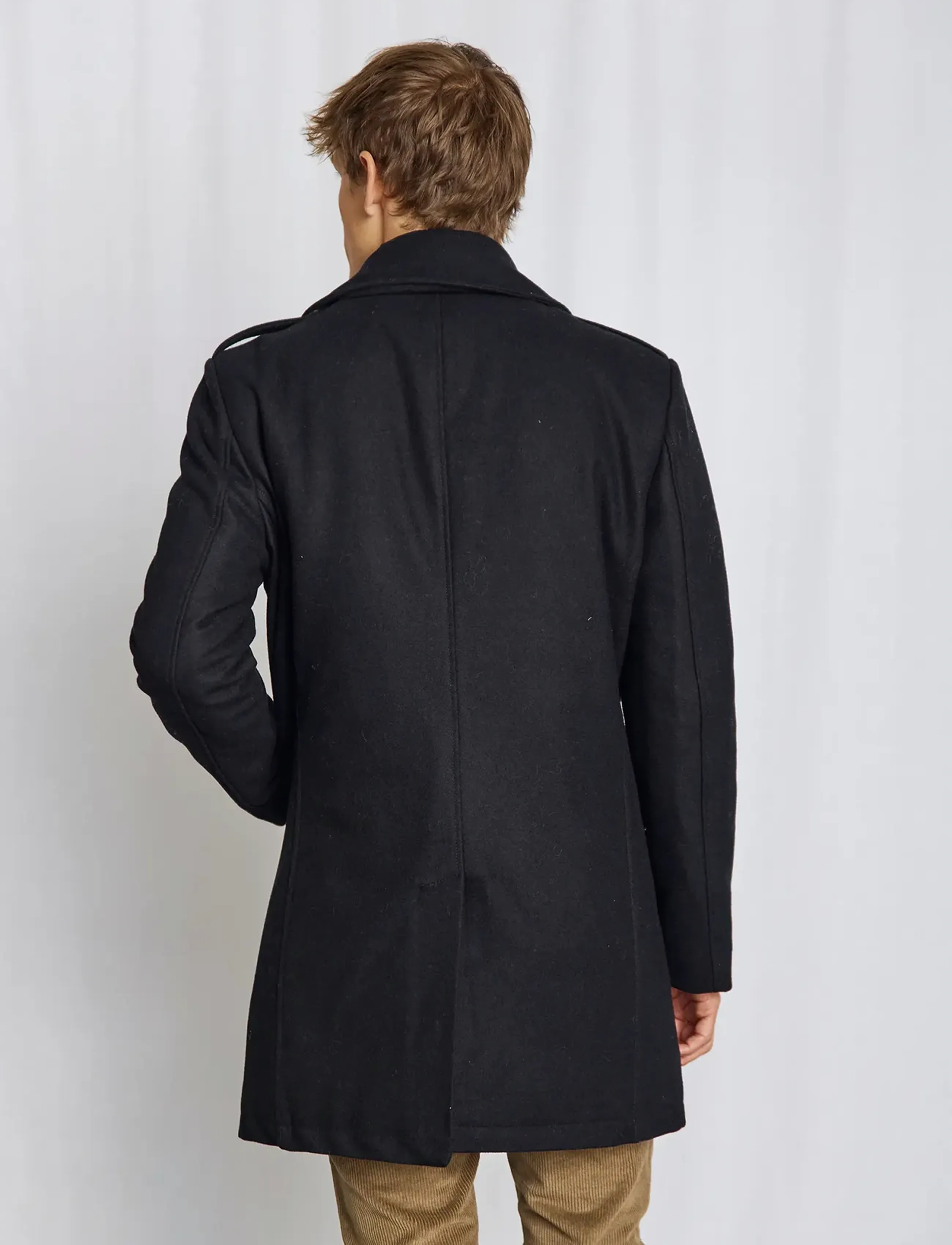 Bruun & Stengade - BS Nelson Slim Fit Coat - villakangastakit - black - 3