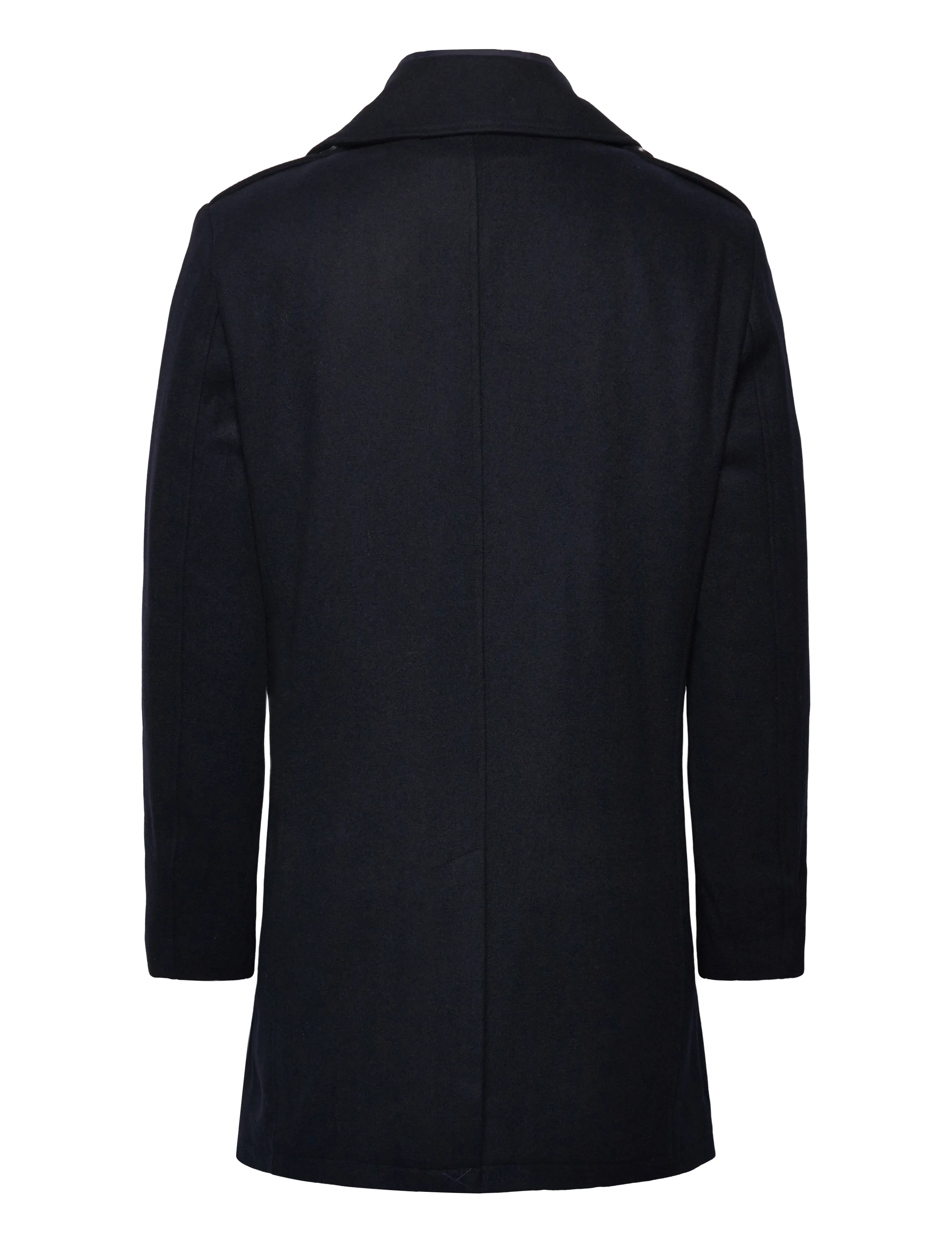 Bruun & Stengade - BS Nelson Slim Fit Coat - uldfrakker - navy - 1