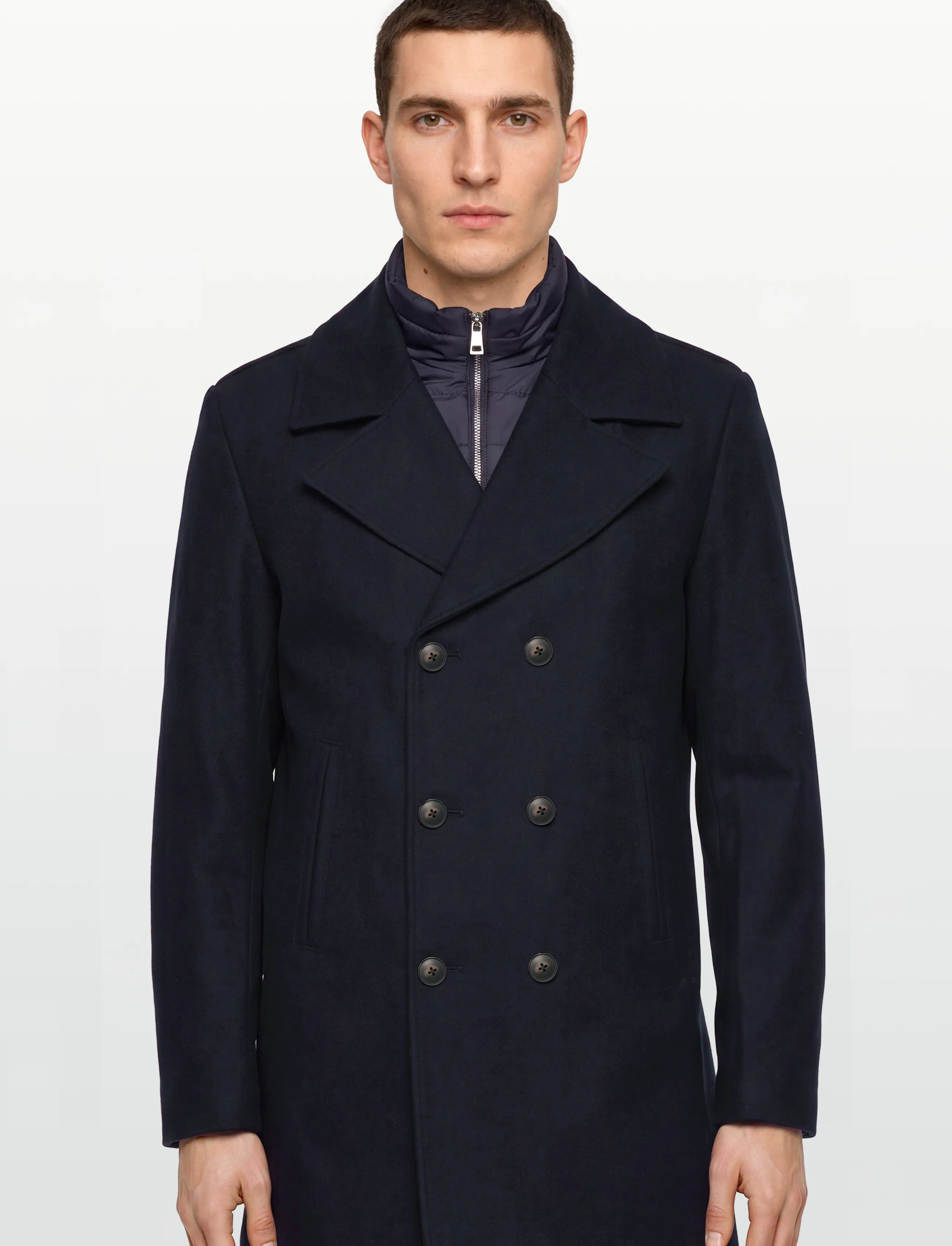 Bruun & Stengade - BS Nelson Slim Fit Coat - uldfrakker - navy - 3