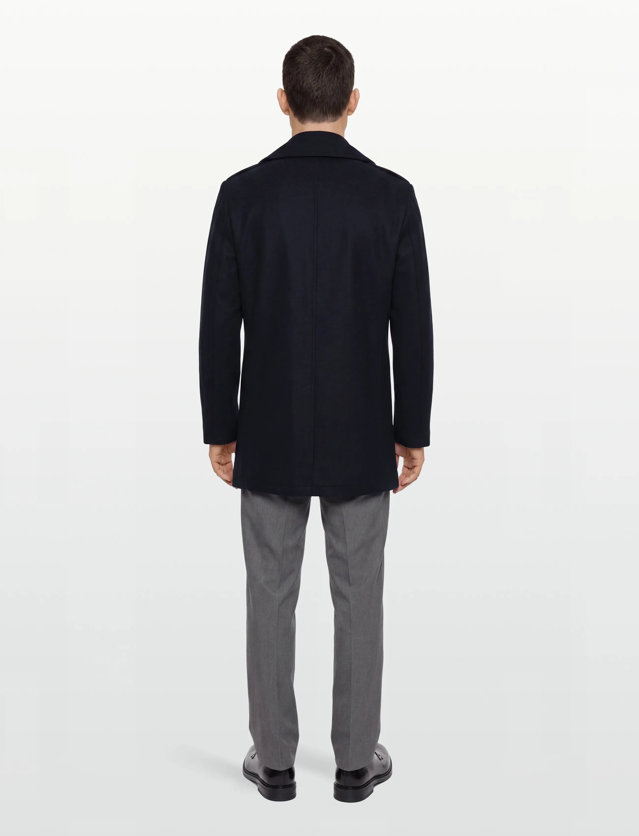 Bruun & Stengade - BS Nelson Slim Fit Coat - uldfrakker - navy - 4