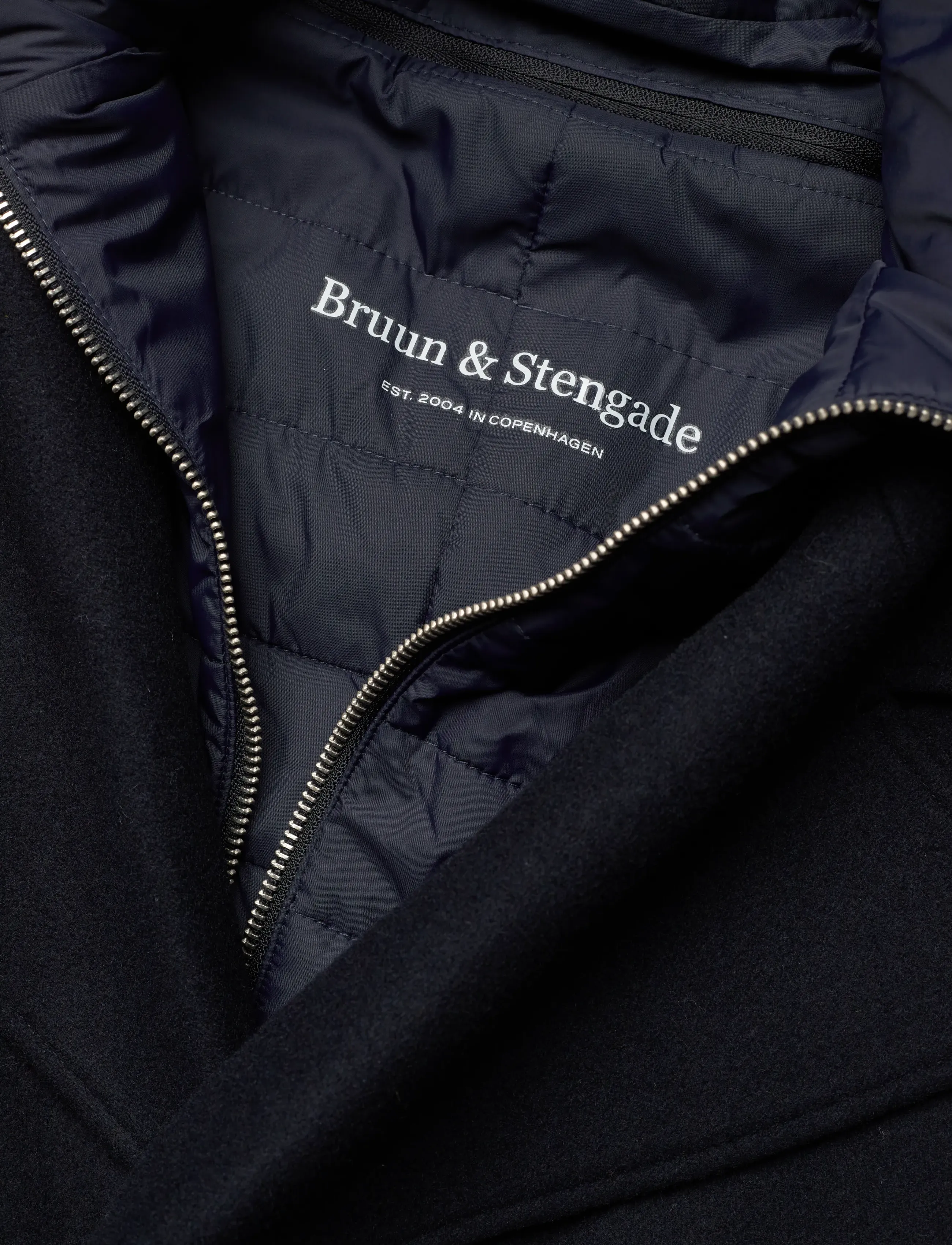Bruun & Stengade - BS Nelson Slim Fit Coat - uldfrakker - navy - 2