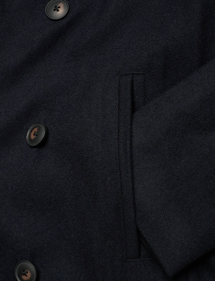Bruun & Stengade - BS Nelson Slim Fit Coat - uldfrakker - navy - 3
